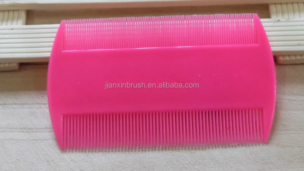 China factory colorful double sided plastic lice comb with wholesale price