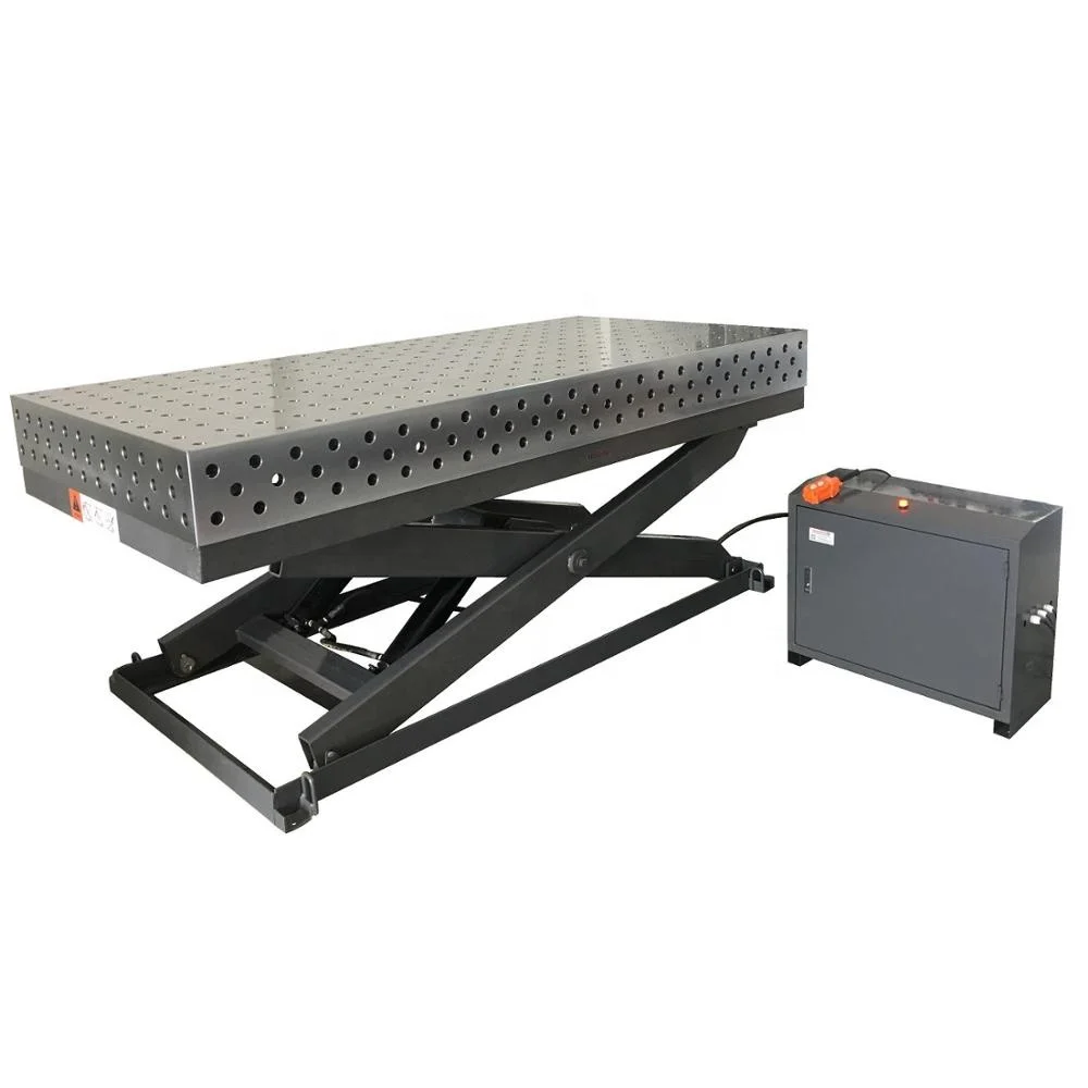 Hydraulic Scissor Lifter with Welding table for changing welding position
