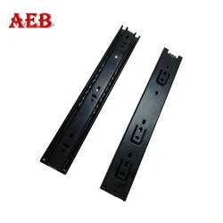 Hot Sale Push Opening Three- Fold Ball Bearing Kitchen Cabinets Telescopic Channel Rails Soft Close Slim Box Drawer Slide