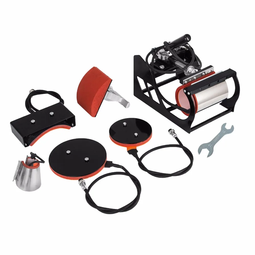 
6 in 1 Digital Heat Press Machine Multifunctional Transfer Sublimation for T-Shirt Mug Cup Hat Cap 15