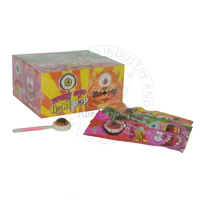 Colorful Crazy Eye Light Pop Lollipop Light Up Lollipop