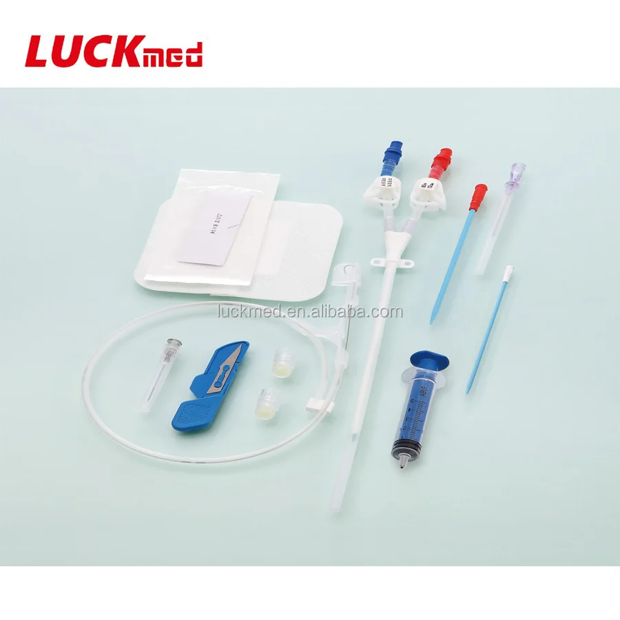 Набор катетеров для гемодиализа с двойным люменом