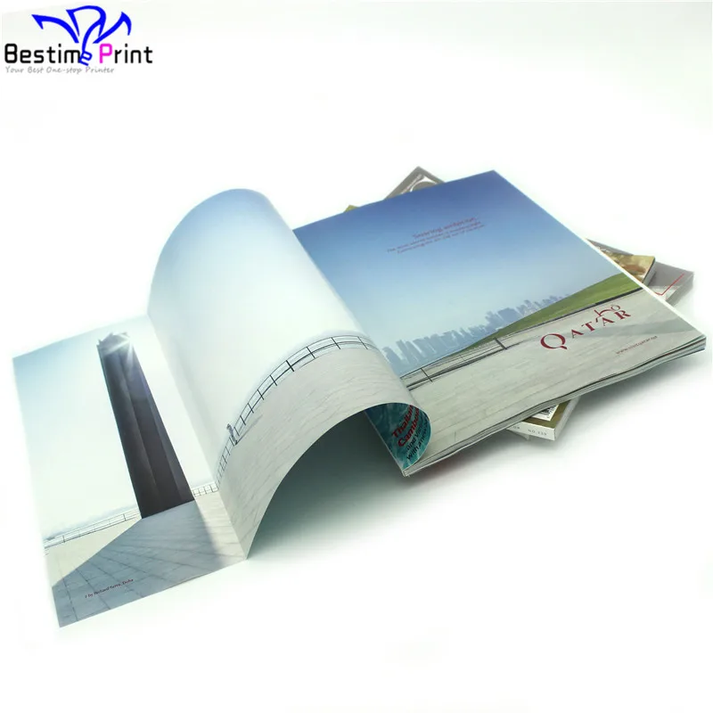 Gate Fold Paper Back Magazine Soft Cover Magazine Printing Company