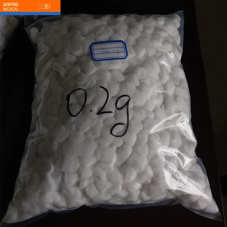 
Disposable Non Sterile 0.2g Medical Cotton Ball 