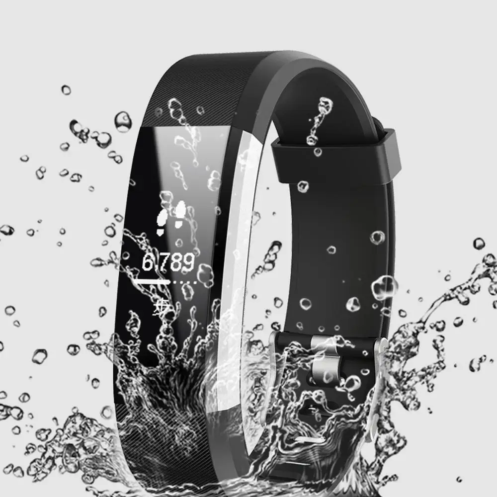 
Hot Selling VeryFit Pro APP Smart Bracelet ID115HR PLUS Waterproof Heart Rate Monitor Wristbands with Replacement band 