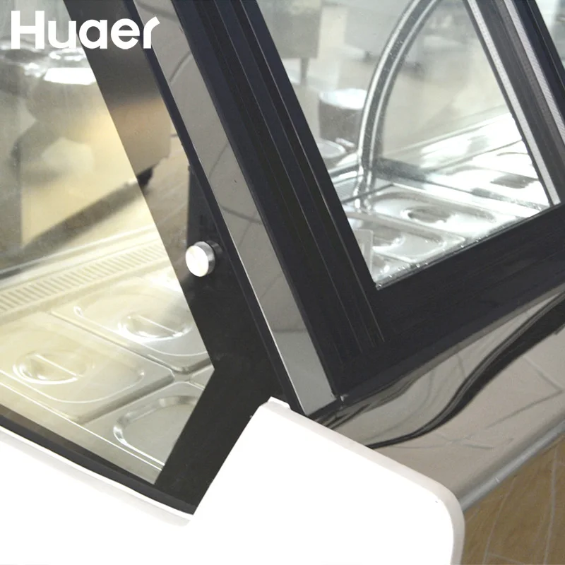 500 liter commercial glass showcase ice cream display freezers price