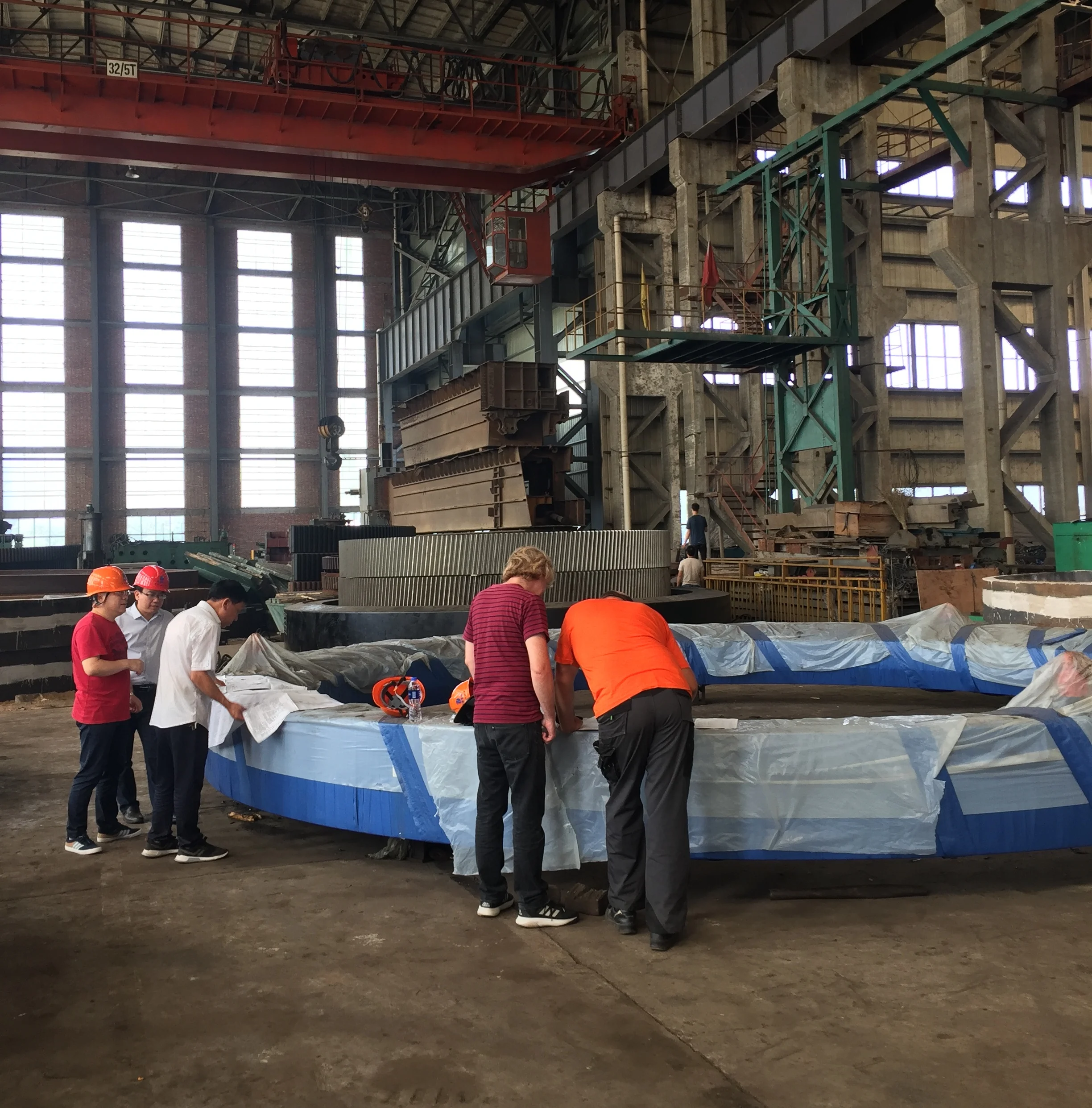 Large diameter spur gear ring casting spur gear/cement mill girth gear/rotary kiln gear wheel