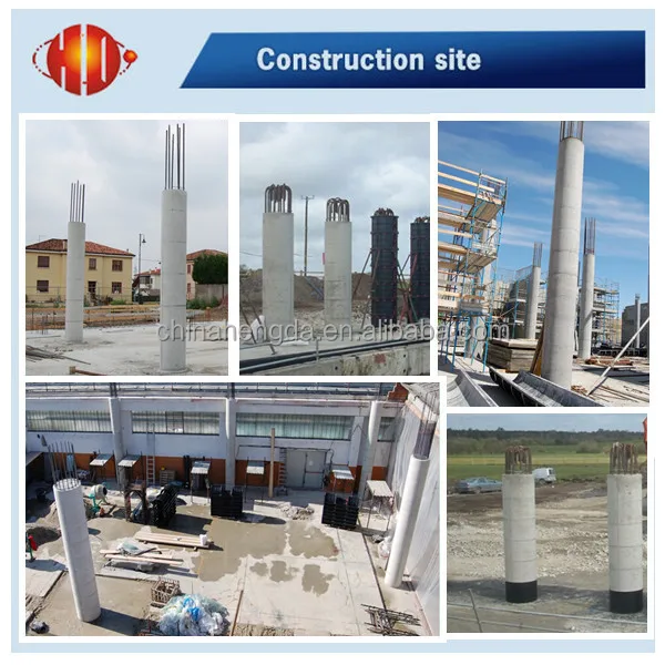 Formwork for Round column, plastic building column, adjustable construction column better than granite column