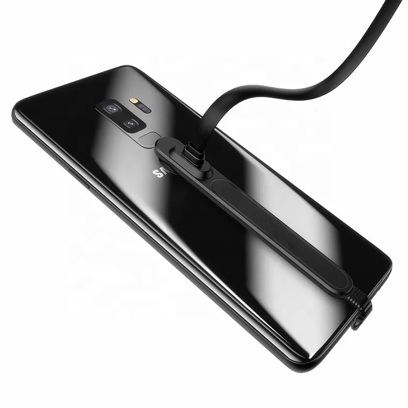 Плетеный провод SUNLINE 2018, 180 градусов, 1,5 м, плоский кабель для быстрой зарядки и синхронизации данных, USB 2,0 Type C