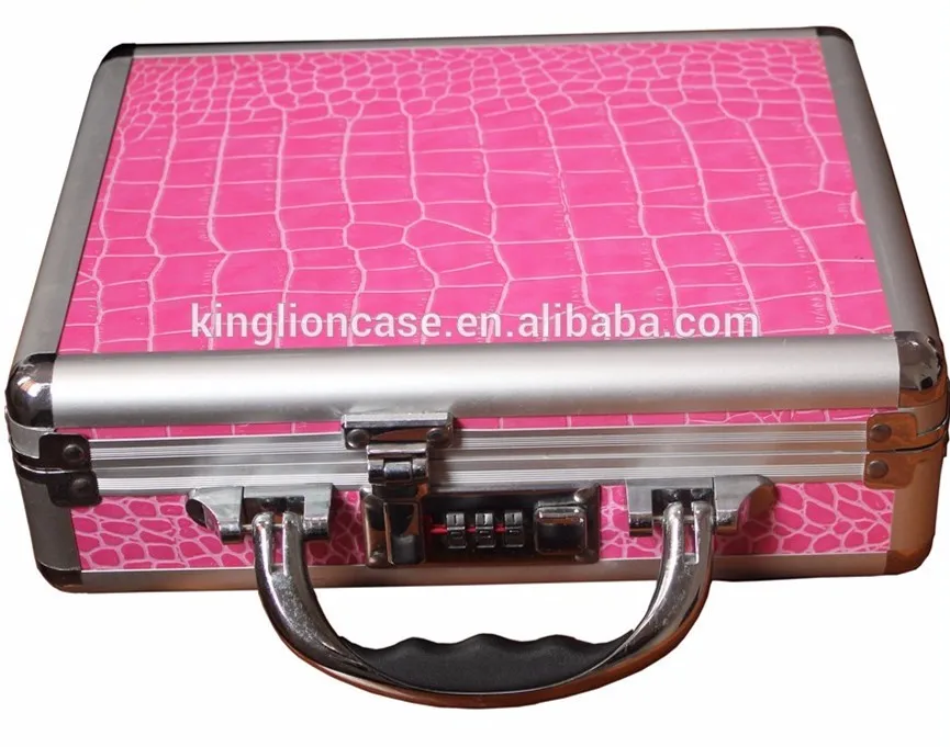 Professional Aluminum Tool Case Waterproof Travel Box Kits With Foam Carrying Briefcase
