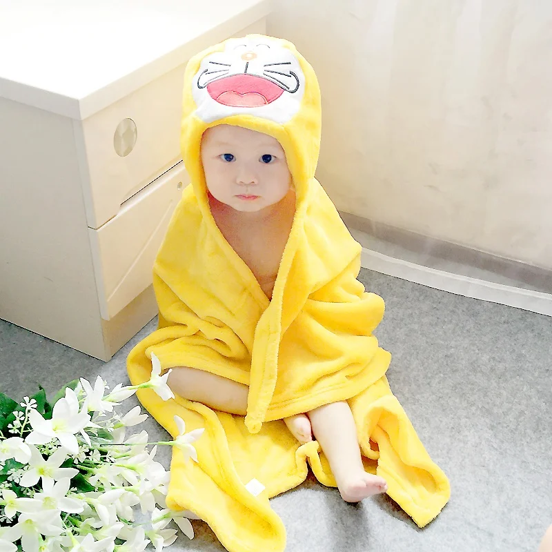 
Lovely Different Styles Wholesale Cheap Flannel Baby Hooded Towel 