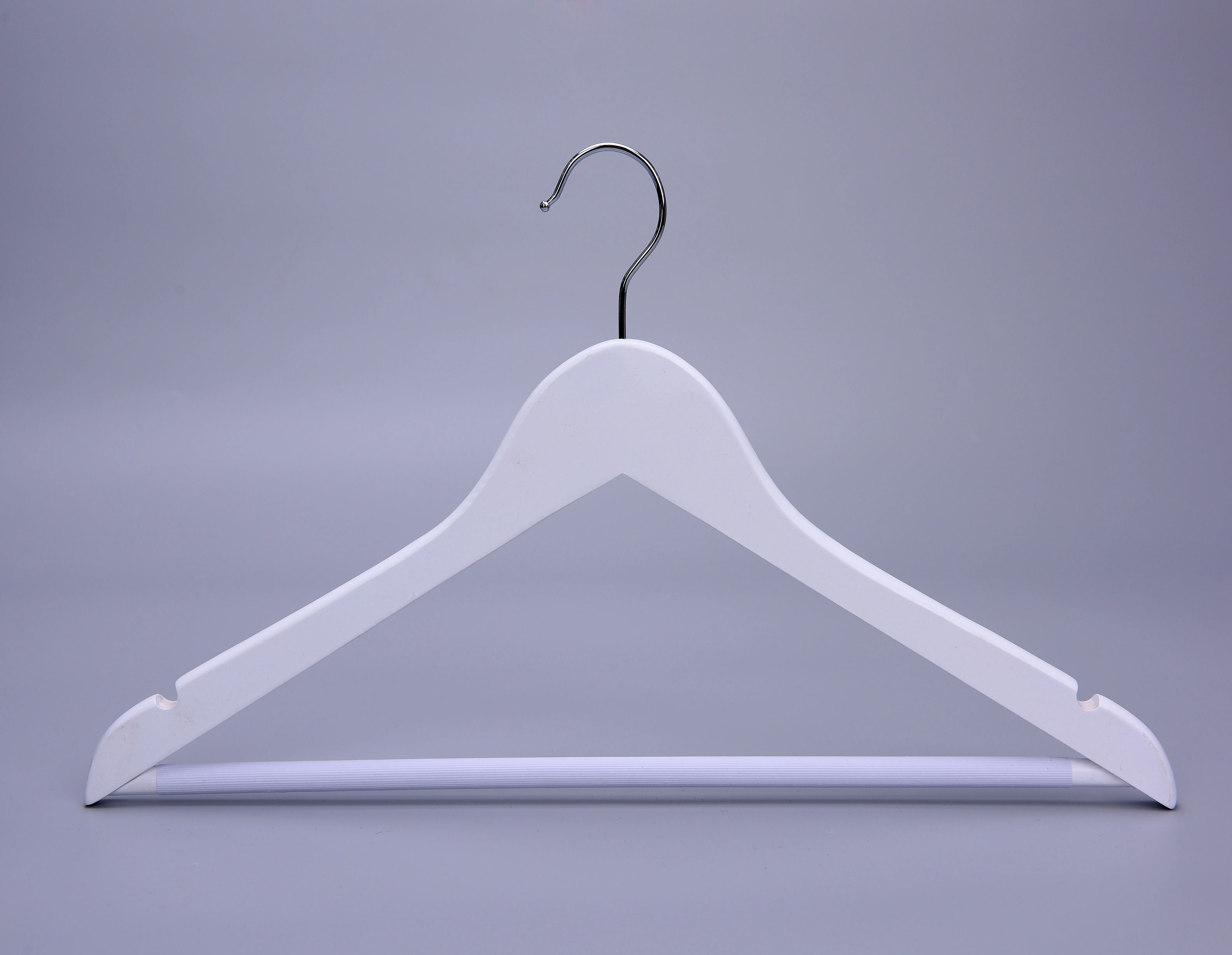 Wholesale cheap price custom wooden white hanger