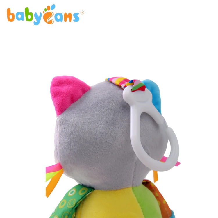 Babyfans 2019 baby toys stuffed musical raccoon for stroller hanging toy wholesale factory in China