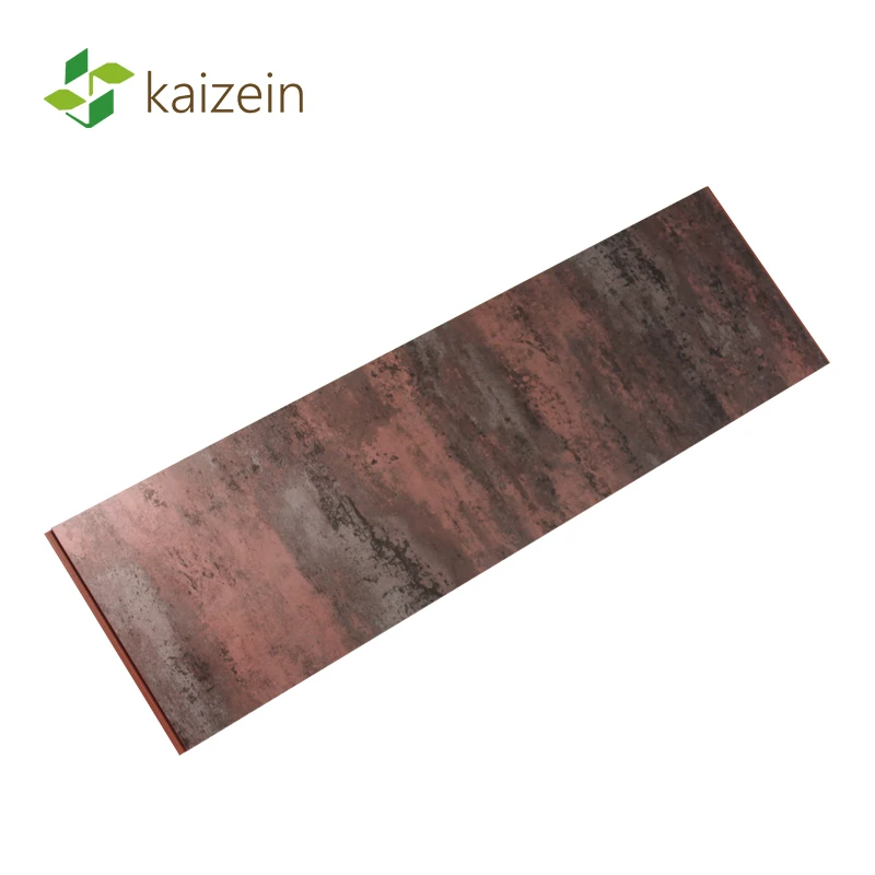 PVC UV panel bathroom ceiling retro copper metallic panels decorative