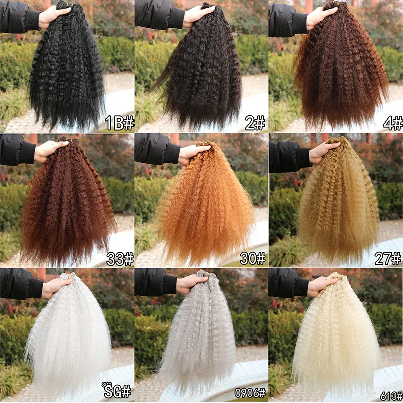Best wholesale kinkystraight virgin human hair bundles synthetic hair extensions hair extension machine