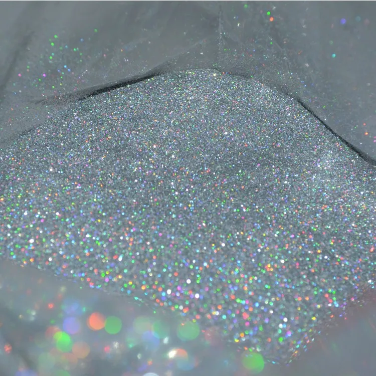 2021 new chunky polyester holographic Solvent resistant glitter powder for nail arts and cosmetic decoration