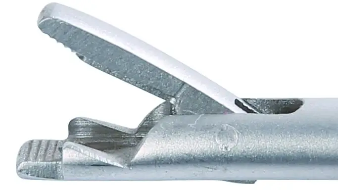 
reusable laparoscopic surgical instrument self-righting needle holders, pistol type needle holder forceps 