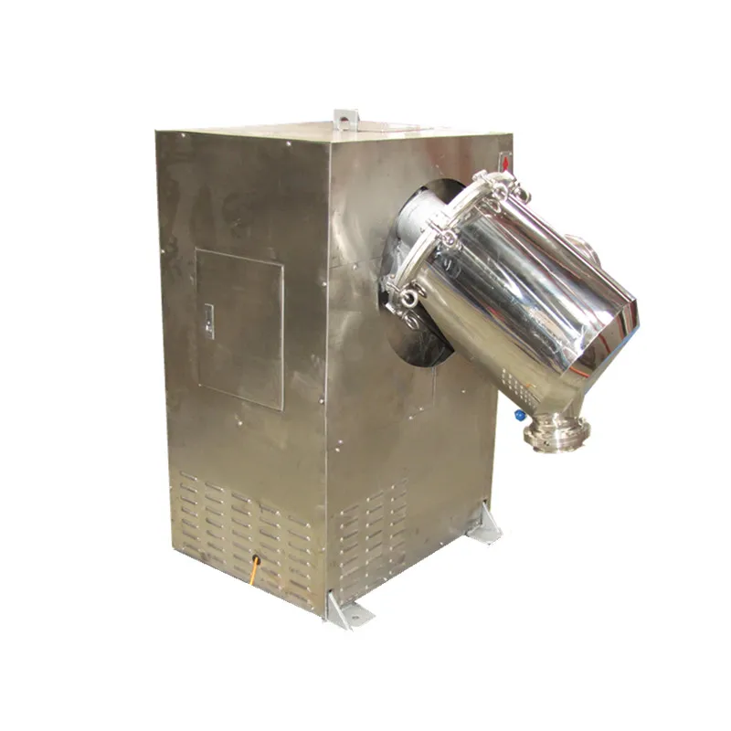 JINHE brand JHN55 stainless steel 304 dry food powder 3D mixer coffee powder mixer