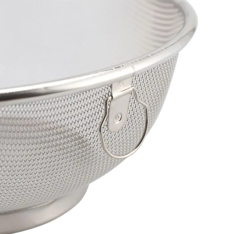
Stainless Steel Strainer Sieve Colander Fine Mesh Stainless Steel Strainer Basket Vegetable Fruit Noodles Colander For Kitchen 