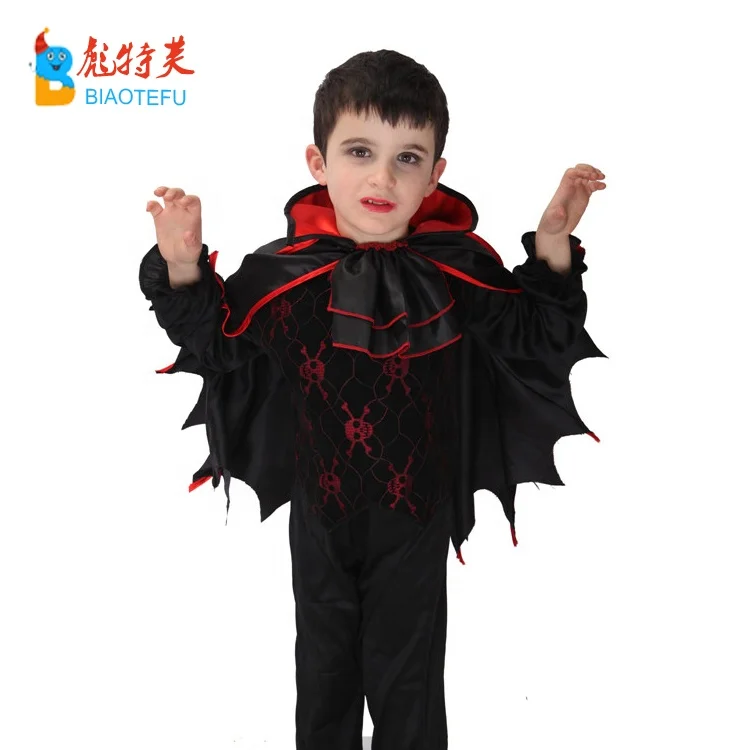 Halloween hot sale kids vampire cosplay costumes boys dark bat boy cosplay costumes