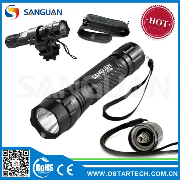 Профессиональные Cree Q5 красный / зеленый Фонари для охоты