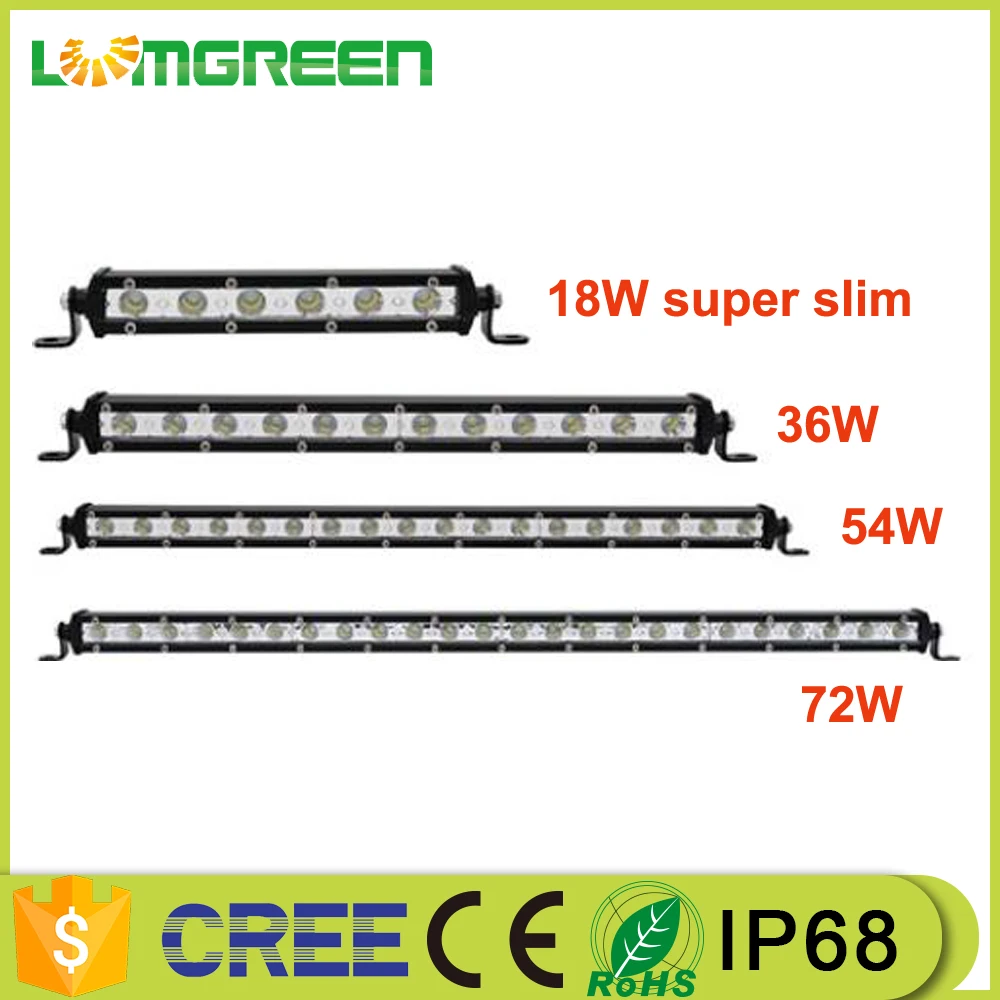 12inch 36W IP68 Waterproof LED Car Extra front light small thin slim mini led bar