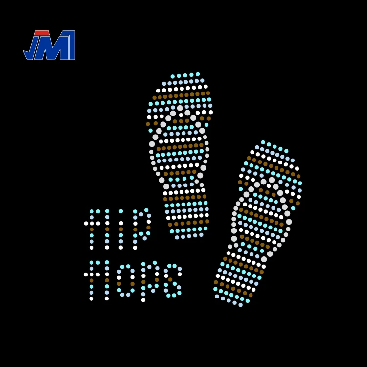 wholesale custom Rhinestone Transfer Motif for T Shirts