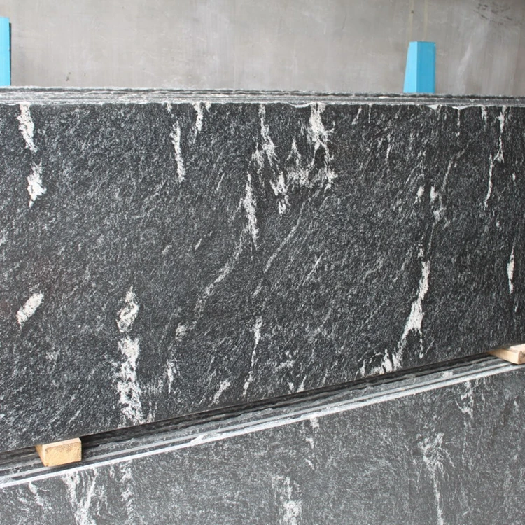 Оптовая продажа, струйный туман, 18 мм, черный гранит с белыми венами, маленькая плита