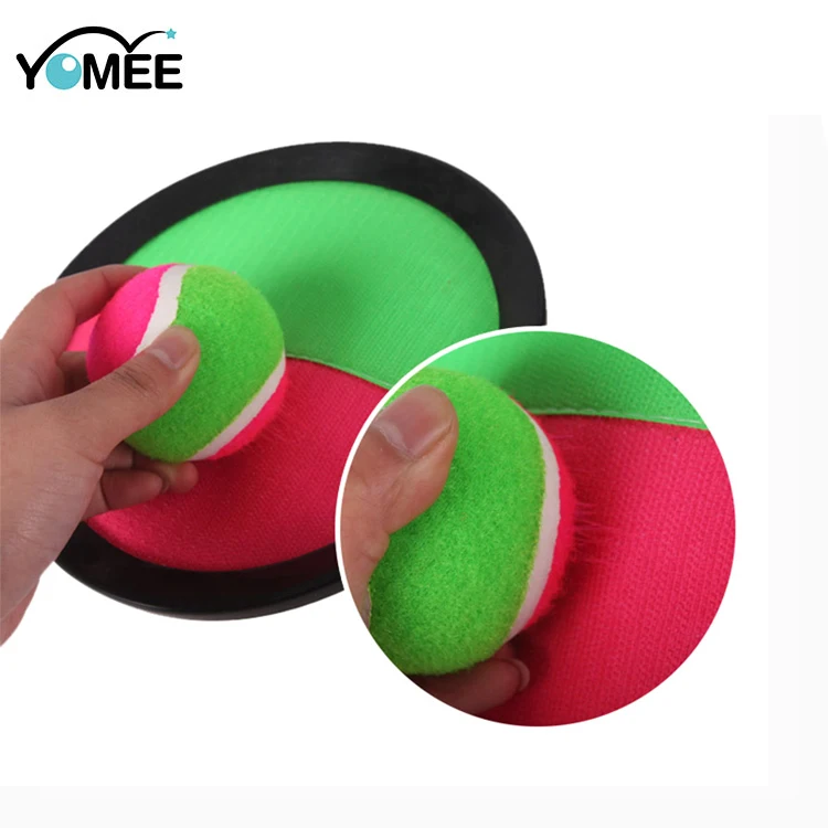 Wholesale Hook and Loop Fastener Beach Ball  Game Catch Set Ball With Foam Ball