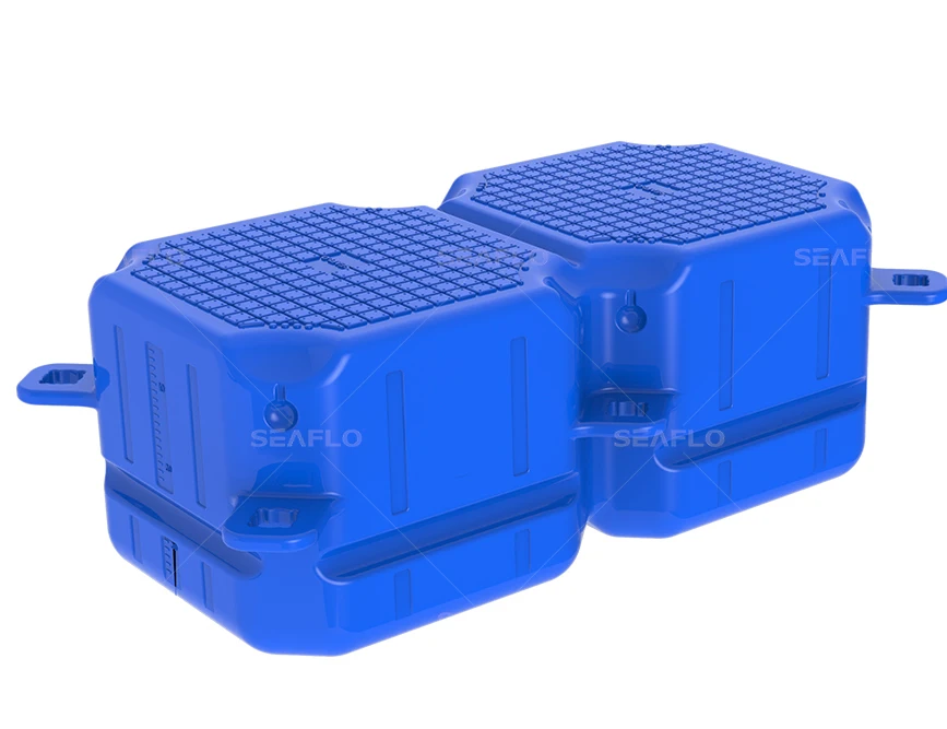 Double floating dock unit Plastic floating boat docks