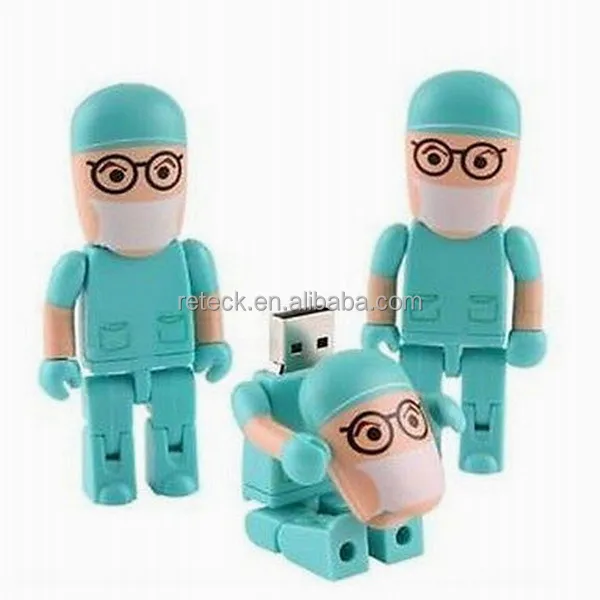 Best Sale pendrive wholesale Cheap Promotional Gift usb flash drive doctor shaped unique designed OEM factory price free sample