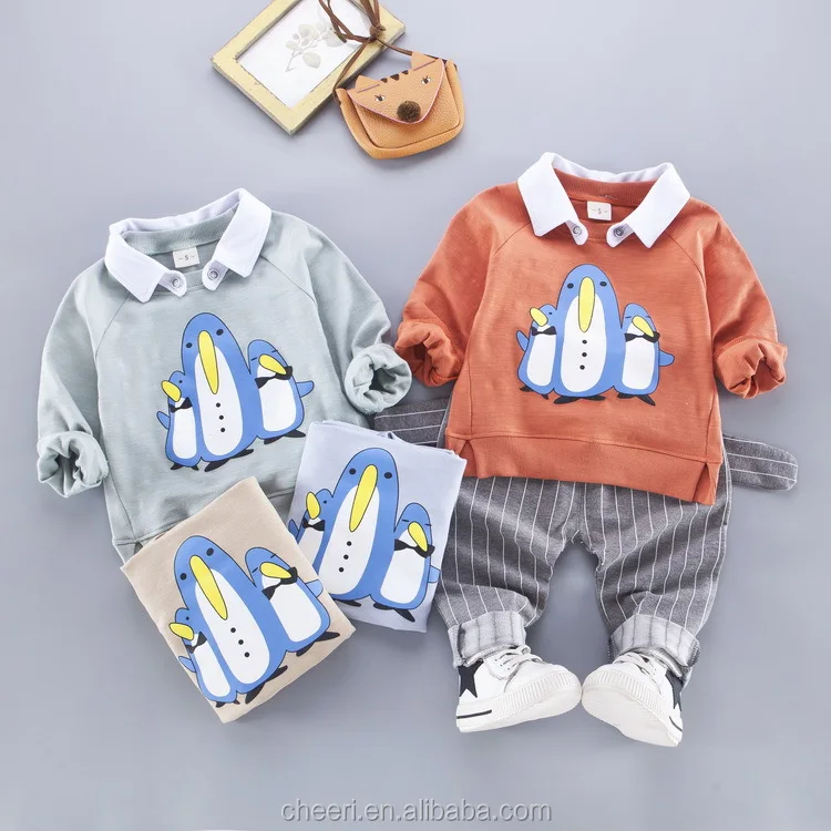 HT-LOC clothes wholesale from china baby boy animal clothes set 2017 kids wear autumn brand named clothing newborn baby clothes