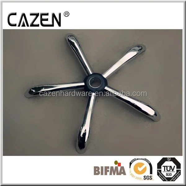 
HOT Sale good quality Chrome office chair replacement parts of five star base pass BIFMA testing 