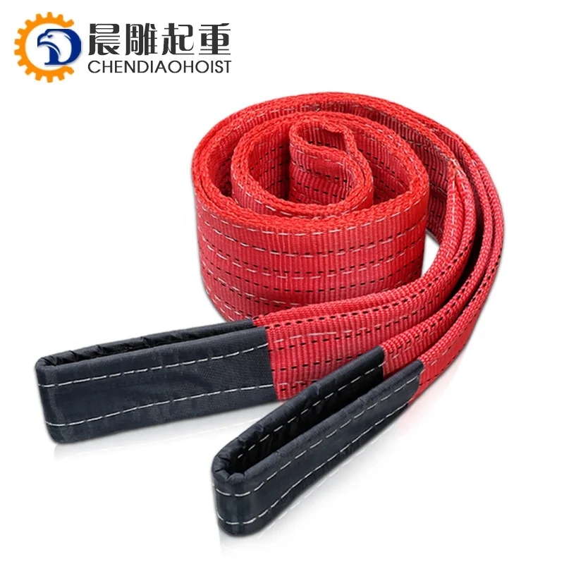 Capacity lifting belt crane webbing sling