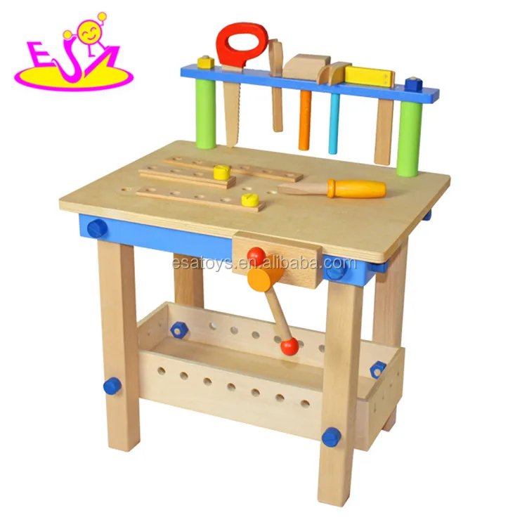 Оптовая продажа, Дешевые образовательные инструменты, деревянная игрушечная скамейка для детей W03D043