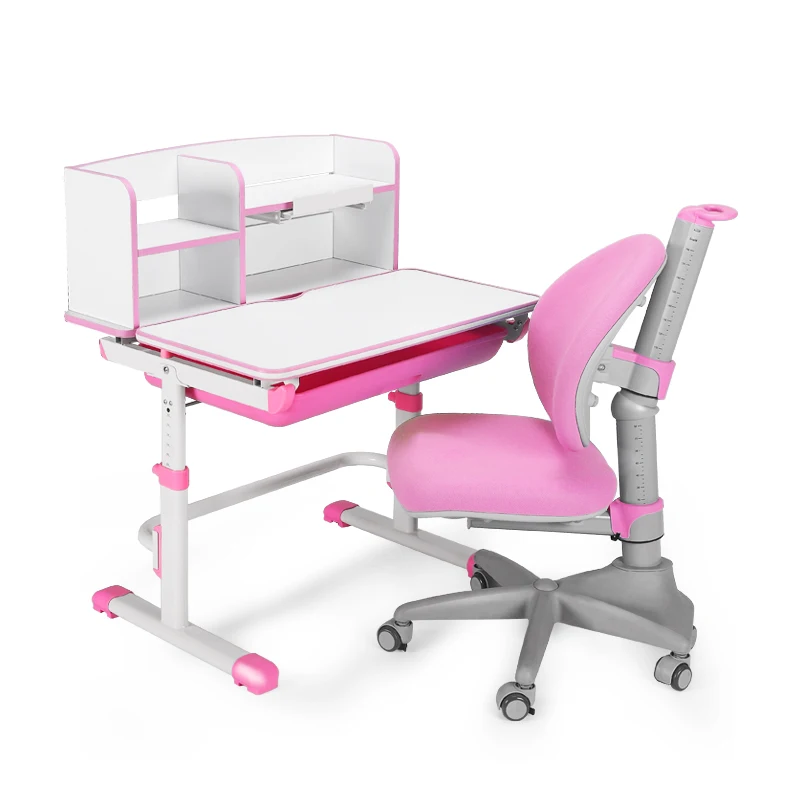 2020 New design Bookcase with kids study table elemetary children furniture