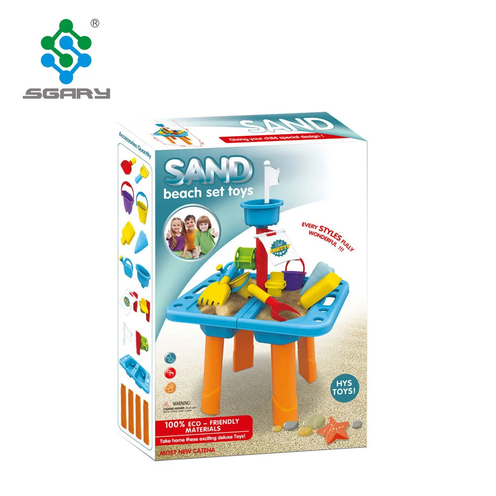 Low Price Children Beach Sand Toys Plastic Table Play Set Toys