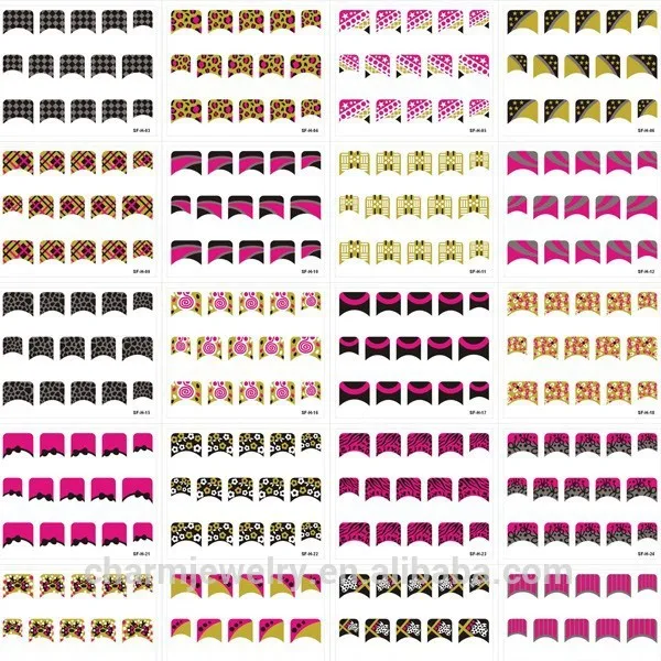 3 пр водяной знак весь липкий/лоёные ногтей фольги наклейки этикетки, проставленный на ноги ногти на ногах sf-h-01-30