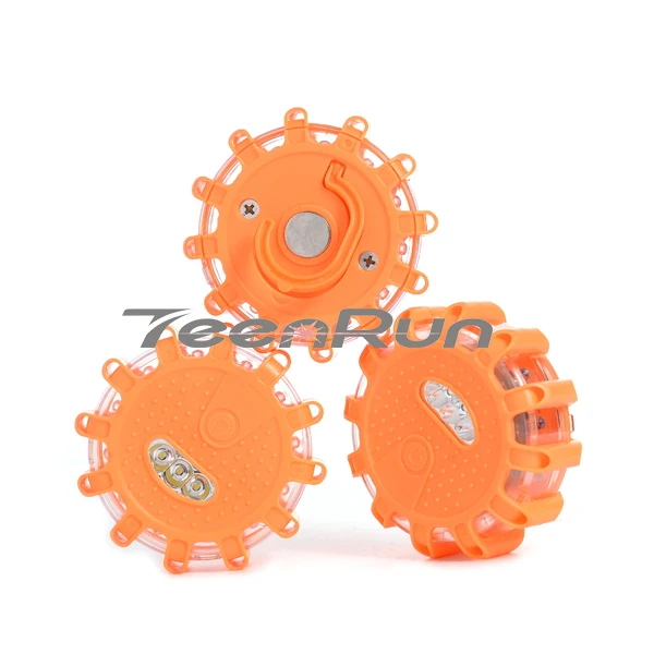 Flashing LED Traffic Warning Flares Amber Color Safety Led Road Flare For Car