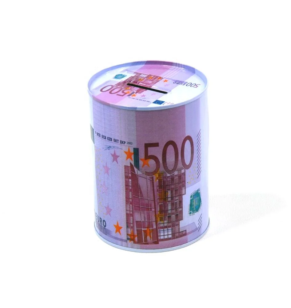 Money Saving boxes Metal Coin Bank Tin Can Piggy tin Boxes packaging