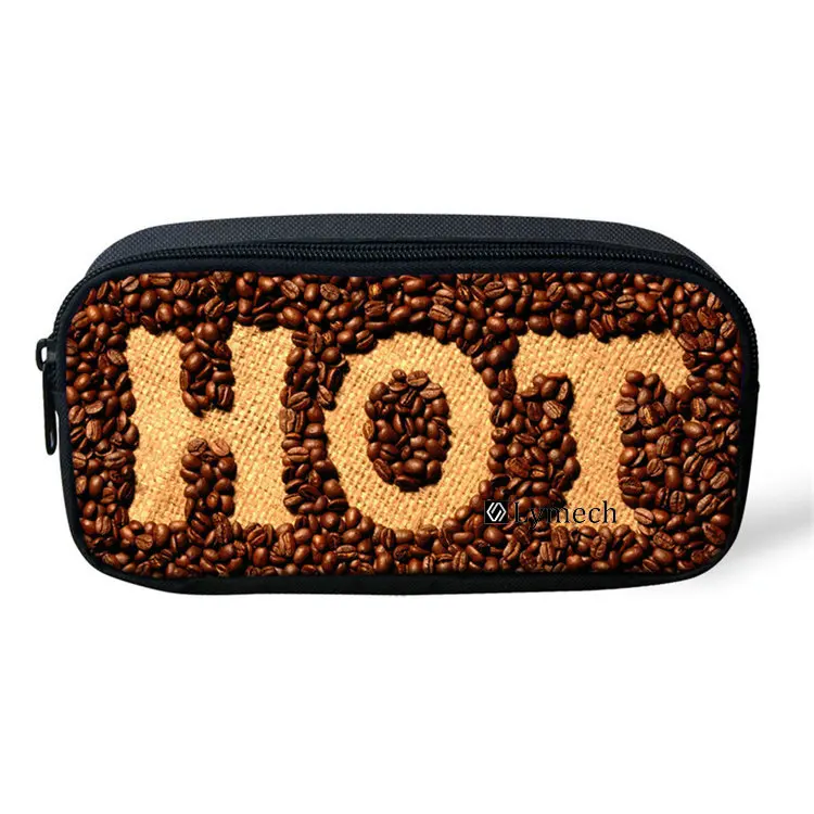 LYMECH sublimate promotional pencil case pen box printed barrel cases students custom wallet bag purse pouch