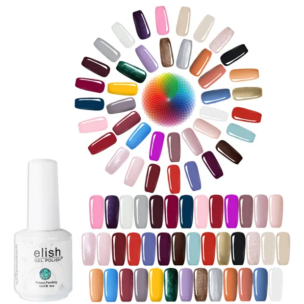 864 Colors Gel Nail Polish Colors Set 15ml/Bottle Soak off UV/LED Color Gel Set