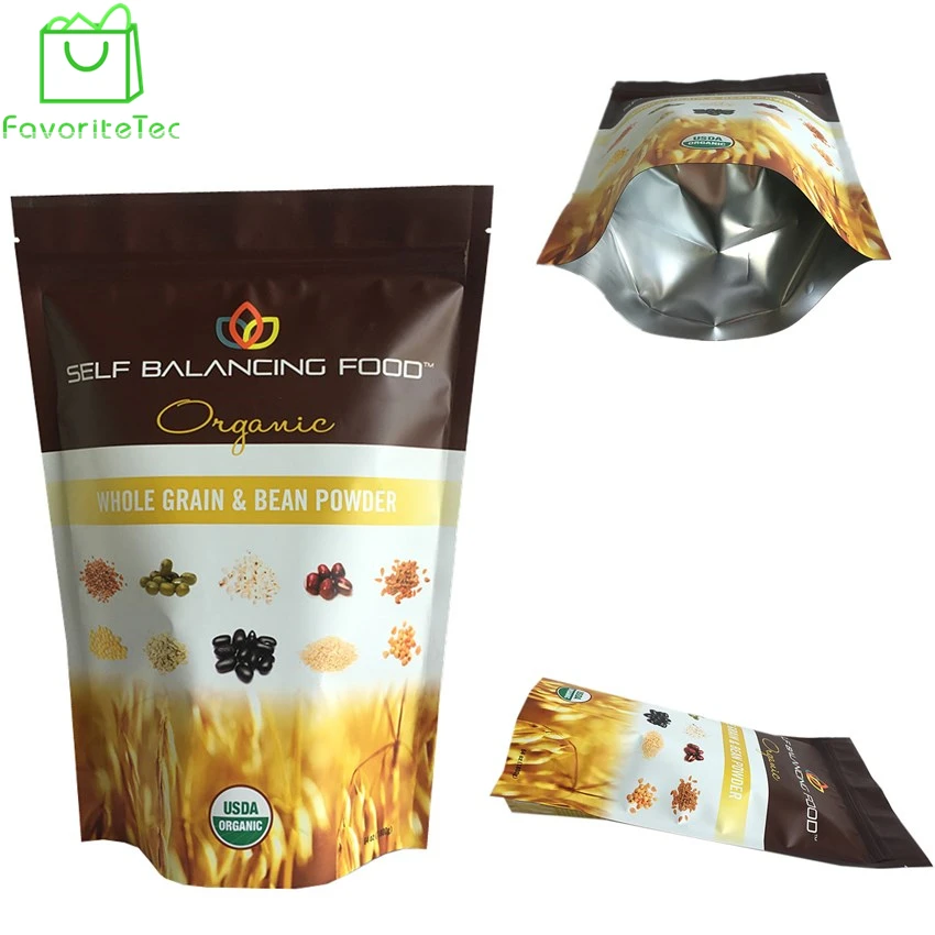 Customized plastic food packaging Stand up Dried Fruits Pouches 250g 500g 1000g beef jerky Bag with Zipper