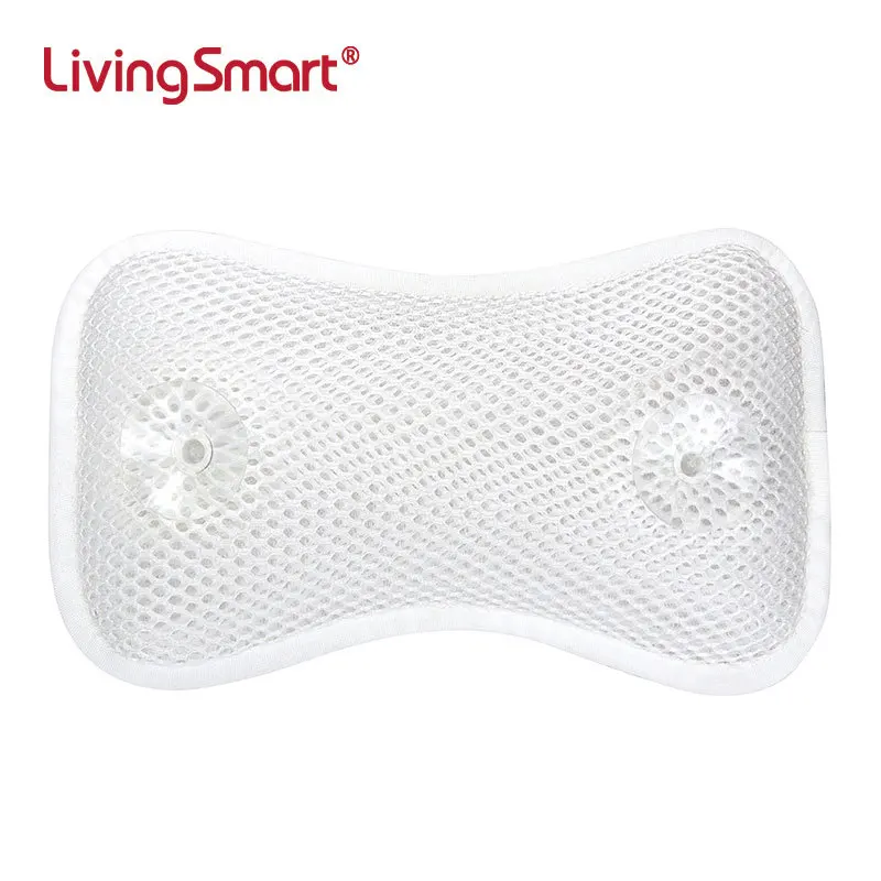 Hot Sale Spa 3D mesh bone with suction cup bath pillow