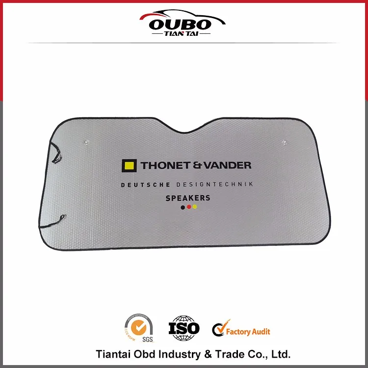 Custom Size Foldable UV Blocks Car Sun Visor PE Bus Windscreen Sunshade