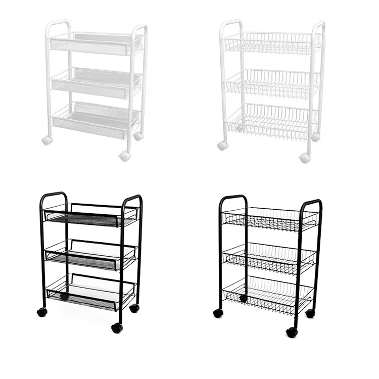 
Kitchen Cart Fruit Vegetables Storage Trolley 