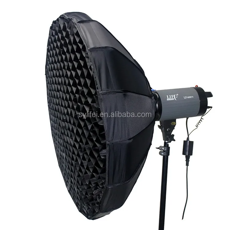 
Hotsale Cloth Beauty Dish /Softbox with Grid 120cm Silver Inside 