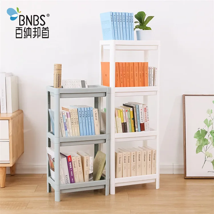Kids Portable Bookshelf Plastic Book Shelf book cabinet  household rack