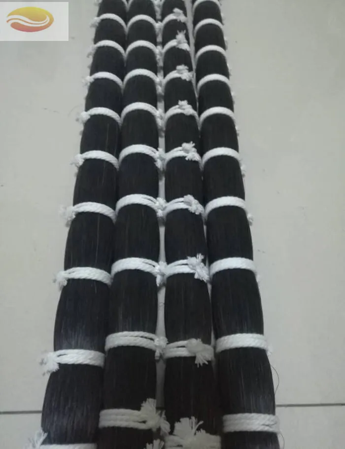
Mongolian Black Horse Tail Hair for Bass Bow Hair 