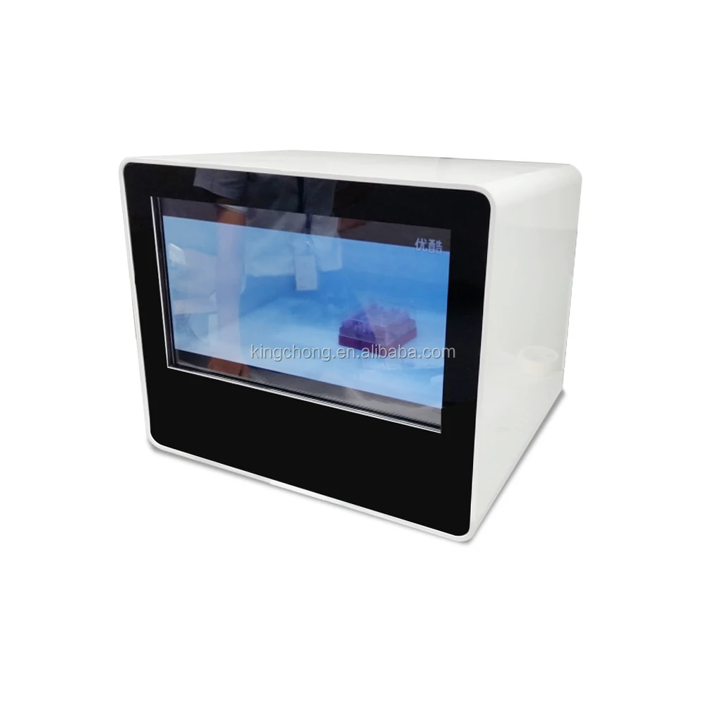 22 inch Transparent Monitor LCD Panel Display Advertising Player Showcase Cabinet Box for Product Exhibition Display